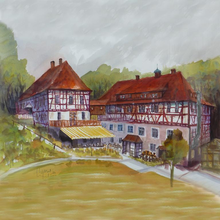 Waldgasthof Wildbad Burgbernheim エクステリア 写真